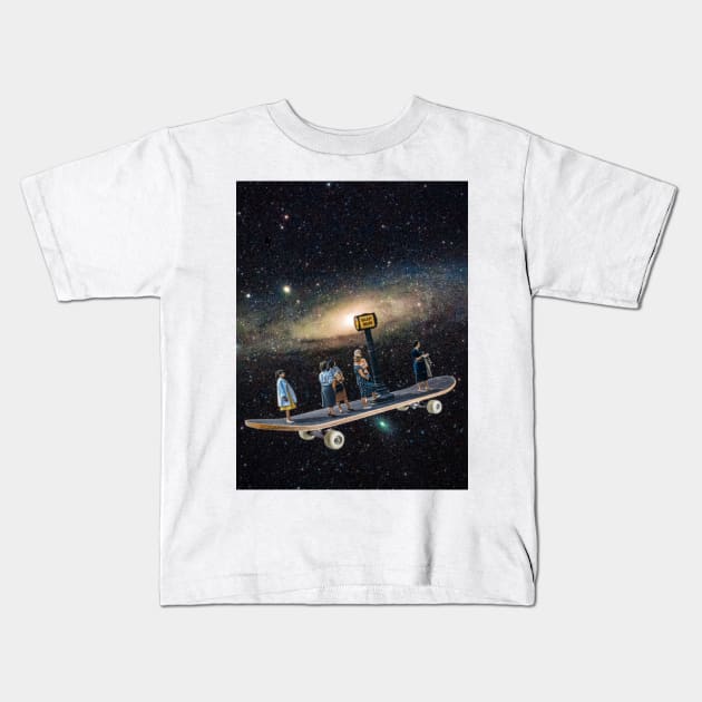 Galaxy board Kids T-Shirt by Ali del sogno